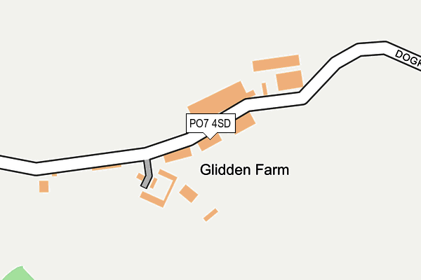 PO7 4SD map - OS OpenMap – Local (Ordnance Survey)