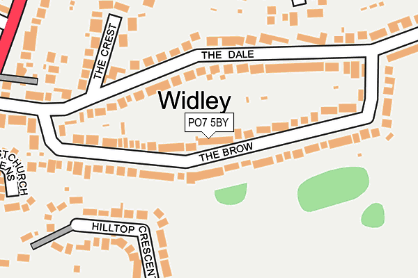 PO7 5BY map - OS OpenMap – Local (Ordnance Survey)