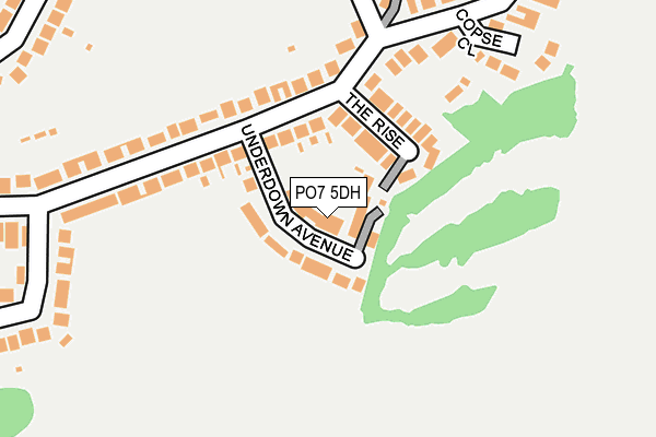 PO7 5DH map - OS OpenMap – Local (Ordnance Survey)