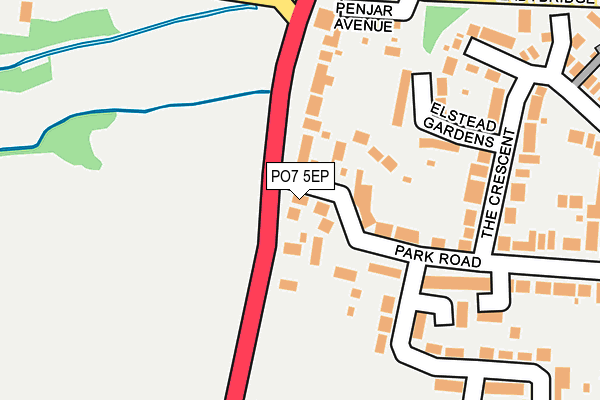 PO7 5EP map - OS OpenMap – Local (Ordnance Survey)