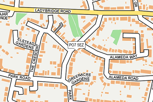 PO7 5EZ map - OS OpenMap – Local (Ordnance Survey)