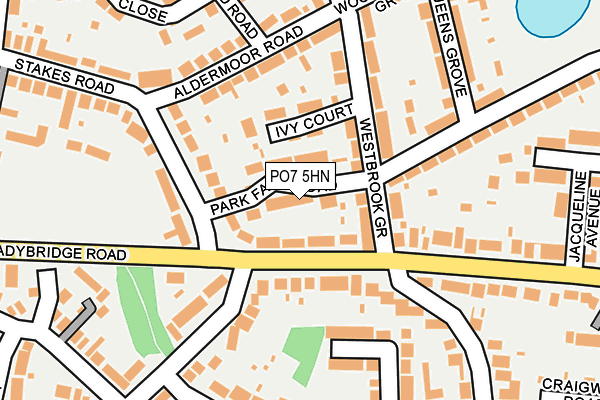PO7 5HN map - OS OpenMap – Local (Ordnance Survey)