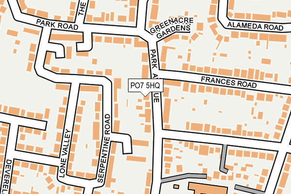 PO7 5HQ map - OS OpenMap – Local (Ordnance Survey)