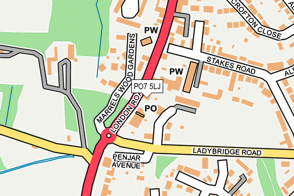 Map of AIR PERFORMANCE LTD at local scale