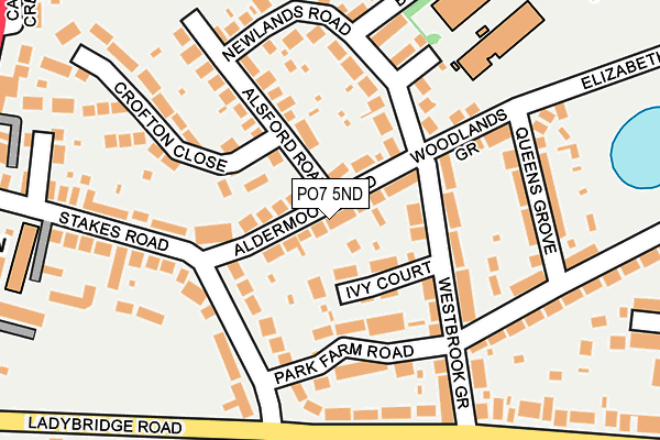 PO7 5ND map - OS OpenMap – Local (Ordnance Survey)