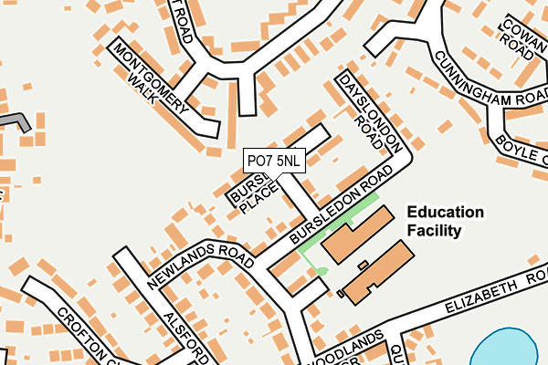 PO7 5NL map - OS OpenMap – Local (Ordnance Survey)