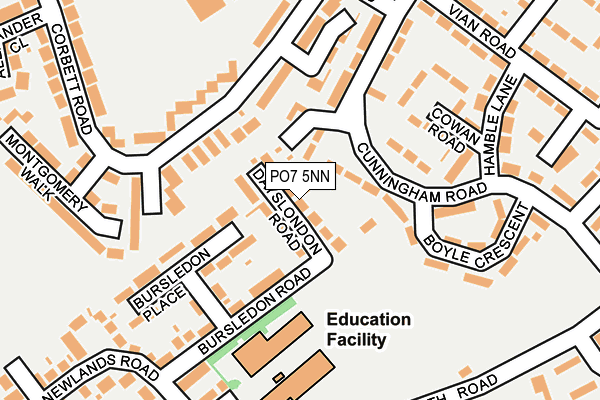 PO7 5NN map - OS OpenMap – Local (Ordnance Survey)