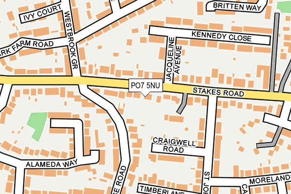 PO7 5NU map - OS OpenMap – Local (Ordnance Survey)