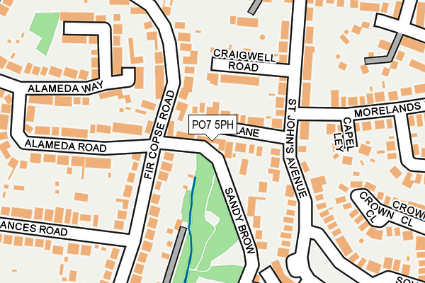 PO7 5PH map - OS OpenMap – Local (Ordnance Survey)