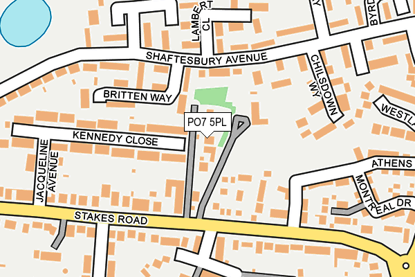 PO7 5PL map - OS OpenMap – Local (Ordnance Survey)