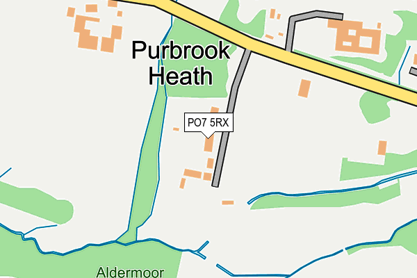 PO7 5RX map - OS OpenMap – Local (Ordnance Survey)