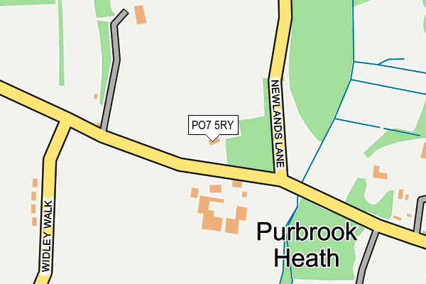 PO7 5RY map - OS OpenMap – Local (Ordnance Survey)