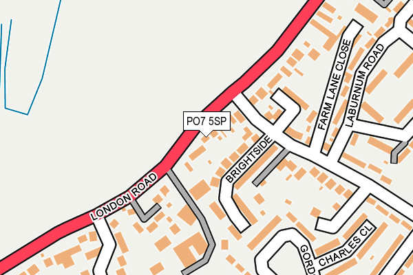 PO7 5SP map - OS OpenMap – Local (Ordnance Survey)