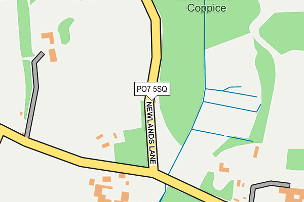 PO7 5SQ map - OS OpenMap – Local (Ordnance Survey)