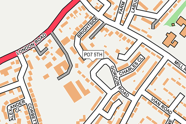 PO7 5TH map - OS OpenMap – Local (Ordnance Survey)