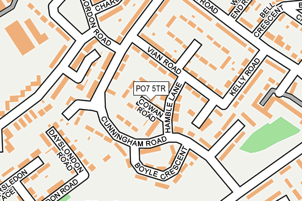 PO7 5TR map - OS OpenMap – Local (Ordnance Survey)