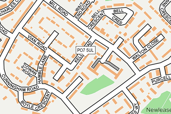 PO7 5UL map - OS OpenMap – Local (Ordnance Survey)