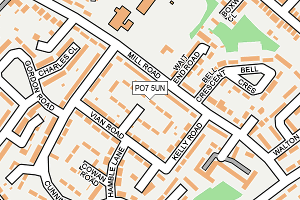 PO7 5UN map - OS OpenMap – Local (Ordnance Survey)