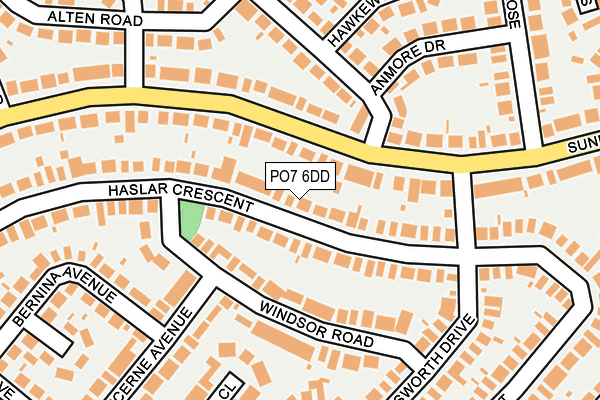 PO7 6DD map - OS OpenMap – Local (Ordnance Survey)