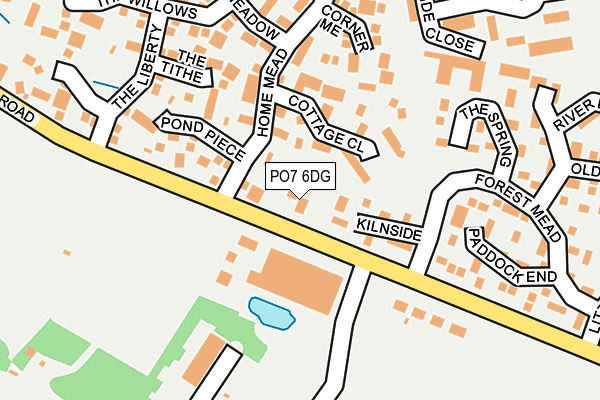 PO7 6DG map - OS OpenMap – Local (Ordnance Survey)