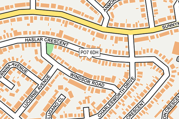 PO7 6DH map - OS OpenMap – Local (Ordnance Survey)