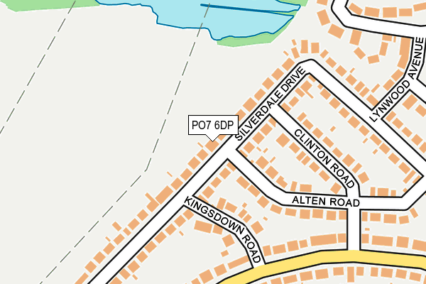 PO7 6DP map - OS OpenMap – Local (Ordnance Survey)