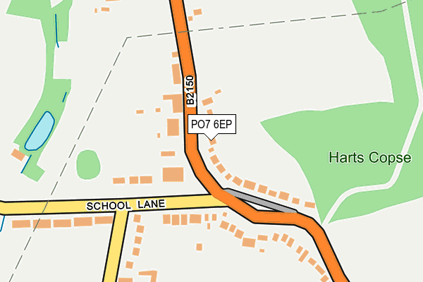 PO7 6EP map - OS OpenMap – Local (Ordnance Survey)