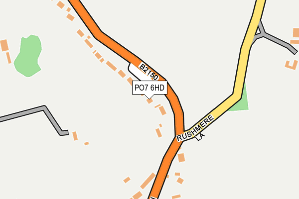 PO7 6HD map - OS OpenMap – Local (Ordnance Survey)