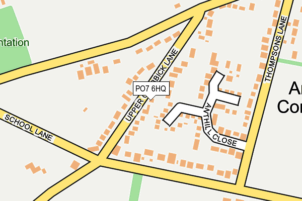 PO7 6HQ map - OS OpenMap – Local (Ordnance Survey)