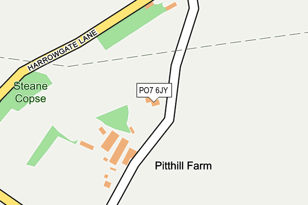 PO7 6JY map - OS OpenMap – Local (Ordnance Survey)