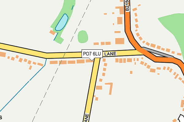 PO7 6LU map - OS OpenMap – Local (Ordnance Survey)