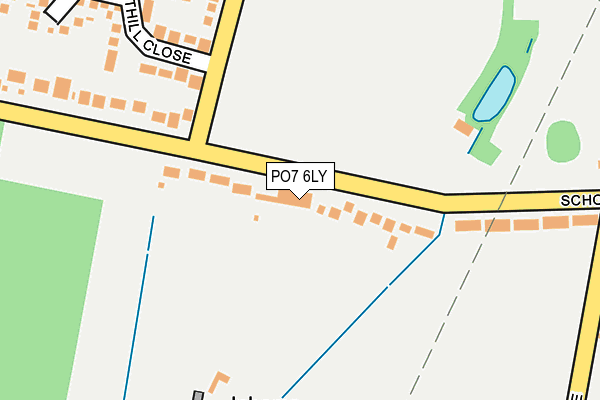 PO7 6LY map - OS OpenMap – Local (Ordnance Survey)