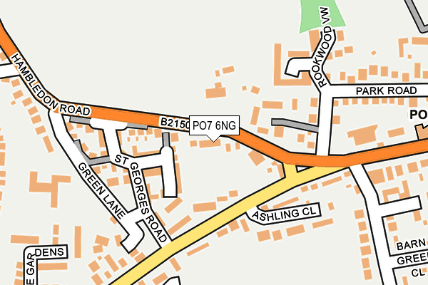 PO7 6NG map - OS OpenMap – Local (Ordnance Survey)
