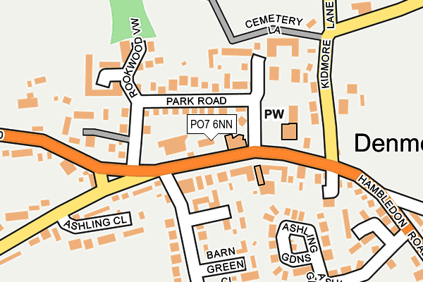 PO7 6NN map - OS OpenMap – Local (Ordnance Survey)