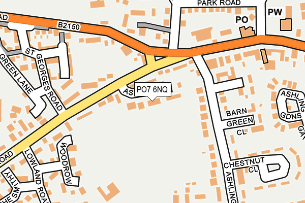 PO7 6NQ map - OS OpenMap – Local (Ordnance Survey)