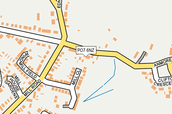 PO7 6NZ map - OS OpenMap – Local (Ordnance Survey)
