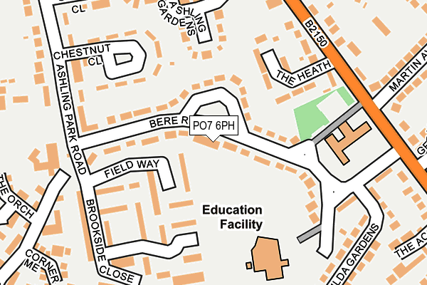 PO7 6PH map - OS OpenMap – Local (Ordnance Survey)