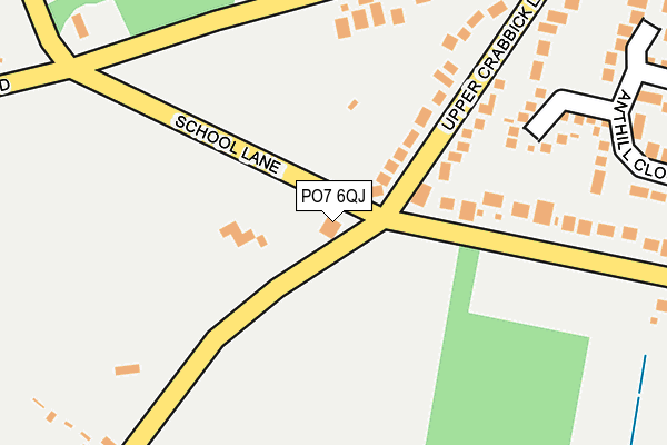 PO7 6QJ map - OS OpenMap – Local (Ordnance Survey)