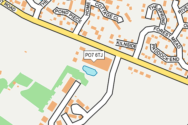PO7 6TJ map - OS OpenMap – Local (Ordnance Survey)