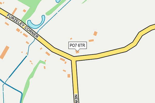 PO7 6TR map - OS OpenMap – Local (Ordnance Survey)