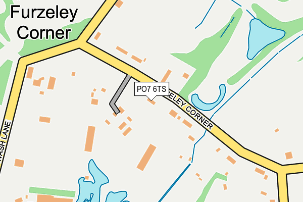 PO7 6TS map - OS OpenMap – Local (Ordnance Survey)