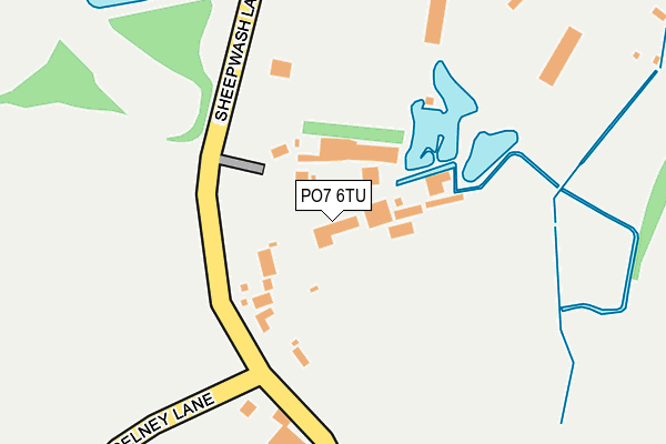 PO7 6TU map - OS OpenMap – Local (Ordnance Survey)