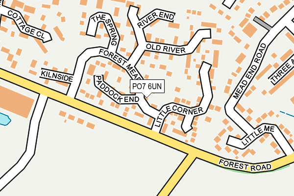 PO7 6UN map - OS OpenMap – Local (Ordnance Survey)