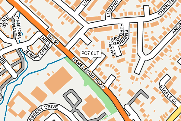 PO7 6UT map - OS OpenMap – Local (Ordnance Survey)