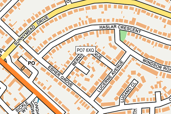 PO7 6XQ map - OS OpenMap – Local (Ordnance Survey)