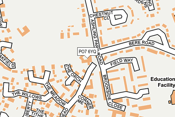 PO7 6YQ map - OS OpenMap – Local (Ordnance Survey)