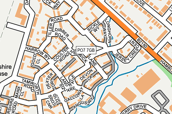 PO7 7GB map - OS OpenMap – Local (Ordnance Survey)