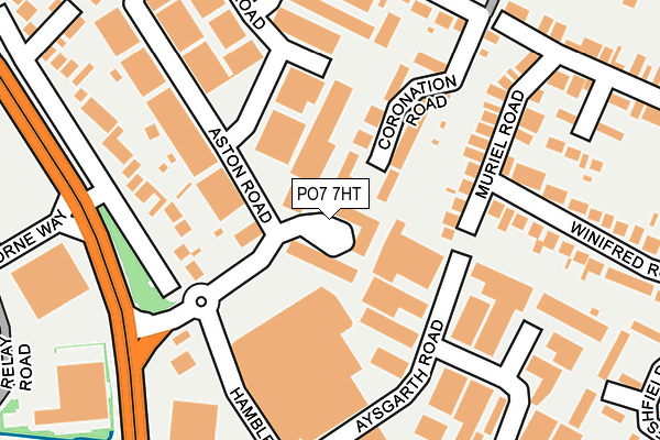 PO7 7HT map - OS OpenMap – Local (Ordnance Survey)
