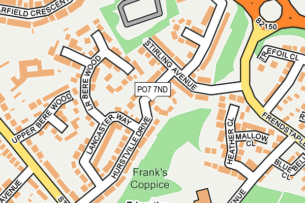 PO7 7ND map - OS OpenMap – Local (Ordnance Survey)