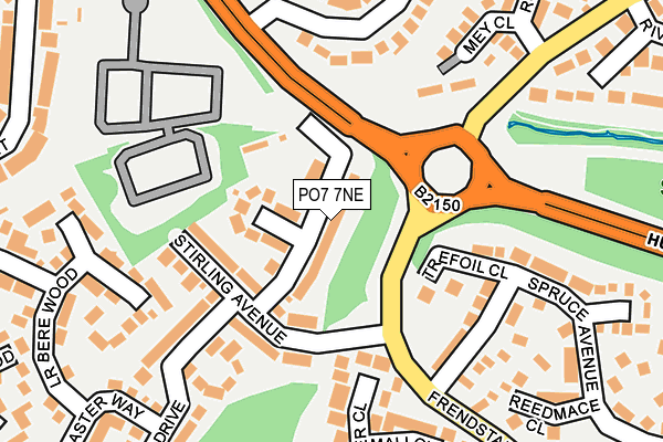PO7 7NE map - OS OpenMap – Local (Ordnance Survey)